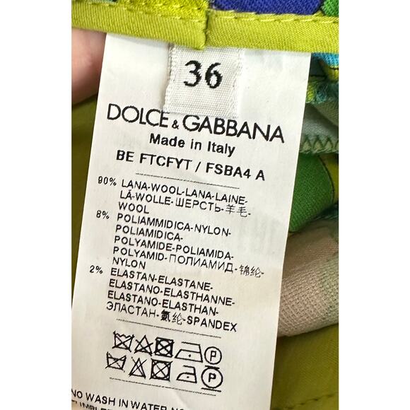 DOLCE & GABBANA 60S TAILORED SHORTS in St Anni Size 36 US 4 New with tags - Picture 5 of 5
